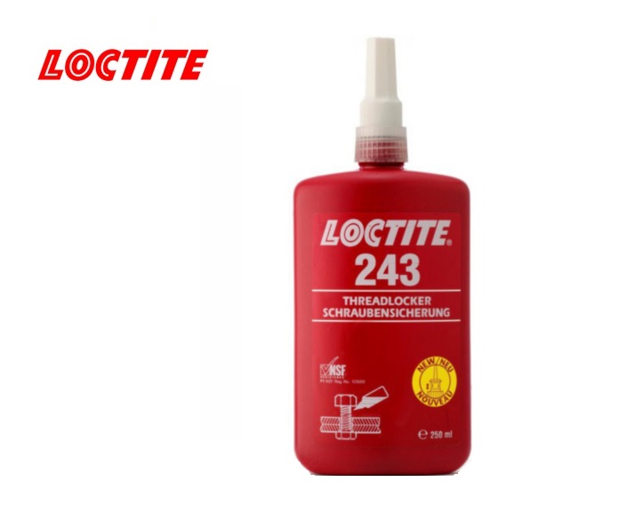 Loctite 243 Schroefdraadborgmiddel 250ml blauw NSF P1,