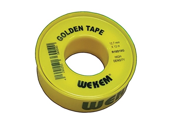 Golden Band PTFE 12,7mm x 12m spoel WEKEM