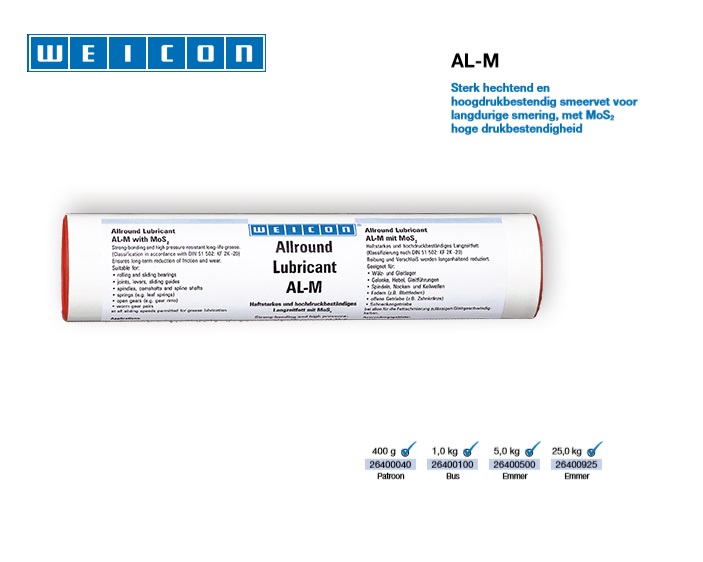 Hoogdrukbestendig smeervet AL-M 1 kg | DKMTools - DKM Tools