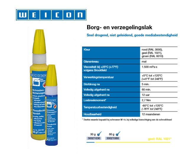 Borg- en verzegelingslak RAL 6010 30 g | DKMTools - DKM Tools