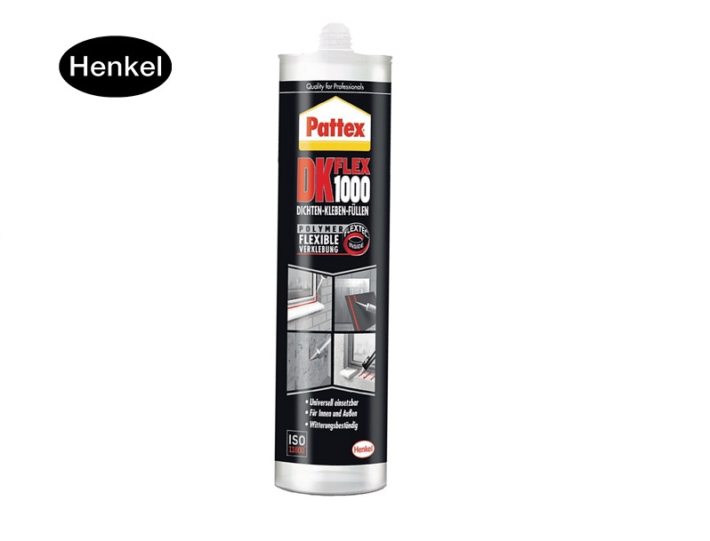 Bevestigingslijm DK FLEX 1000 witte 390g cartridge PATTEX