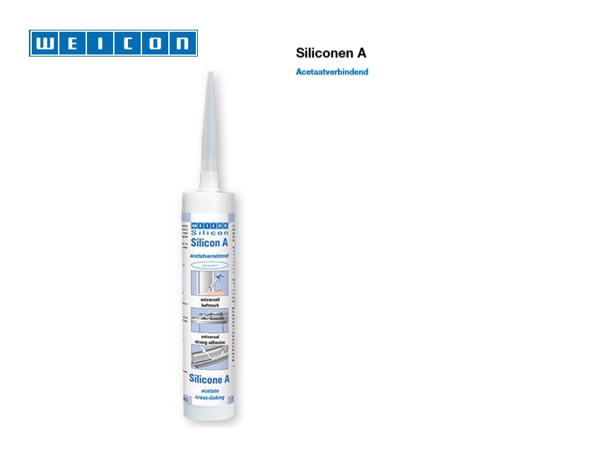 Siliconen A Acetaatverbindend 310 ml Grijs | DKMTools - DKM Tools
