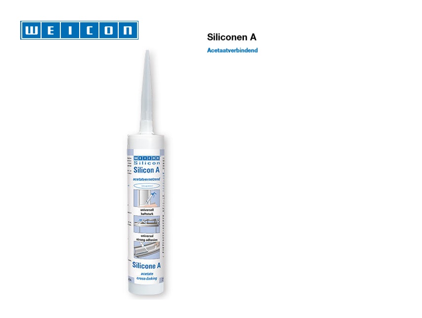 Siliconen A Acetaatverbindend 310 ml wit | DKMTools - DKM Tools