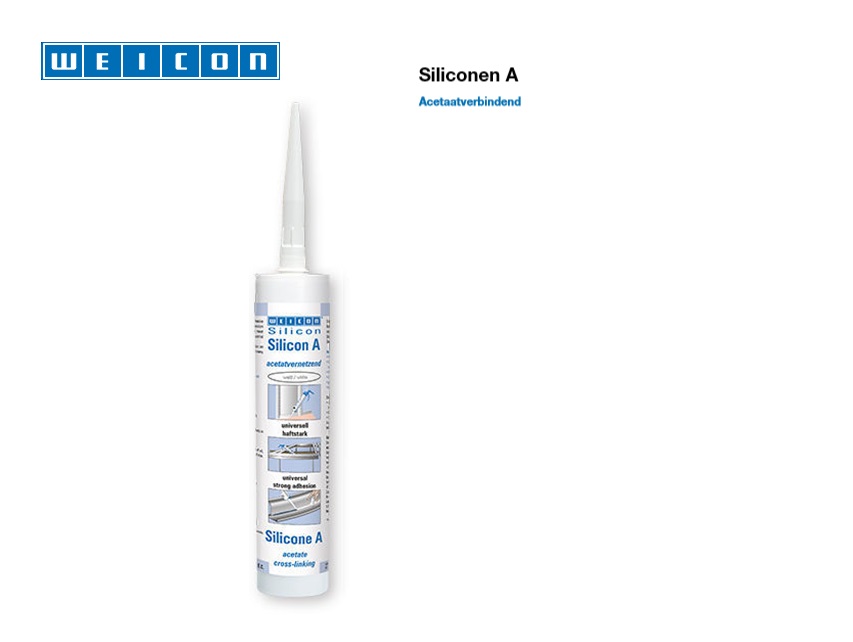 Siliconen A Acetaatverbindend 310 ml Grijs | DKMTools - DKM Tools