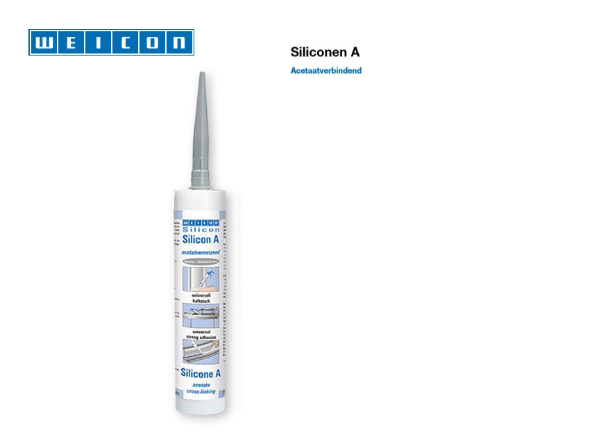 Siliconen A Acetaatverbindend 310 ml Grijs