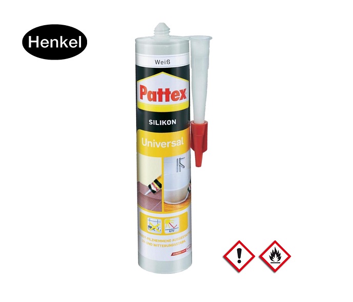 Pattex UNIVERSAL Siliconen Kleur Transparent 300ml -30 tot 120 graden bin