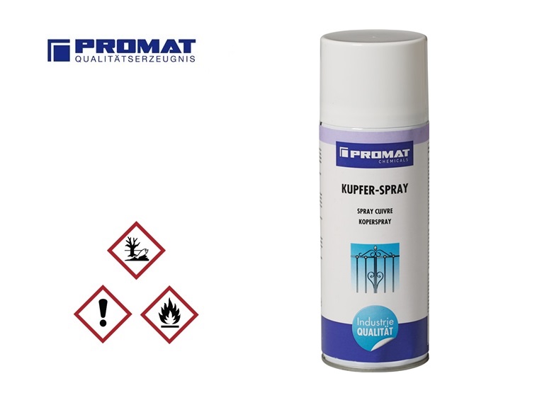 Koperspray 400ml koperkleuren krasvast v.onderhoud/rep.