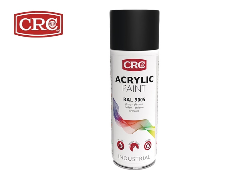 Acrylic Paint gitzwart 400 ml RAL 9005