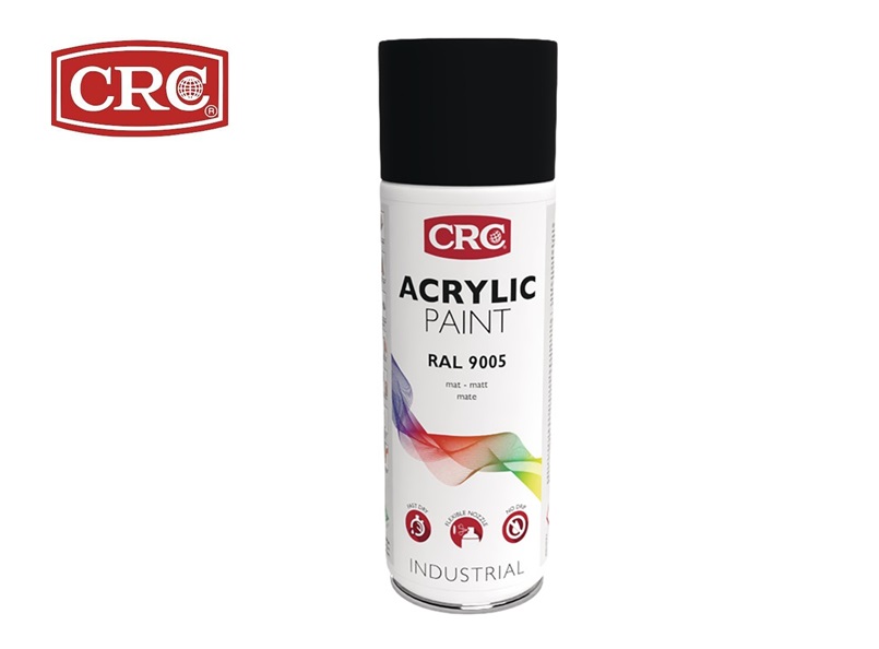 Acrylic Paint gitzwart 400 ml RAL 9005