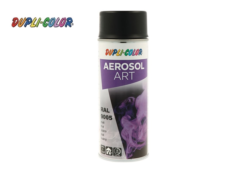 Kleurlakspray AEROSOL gitzwart 400 ml RAL 9005 Mat