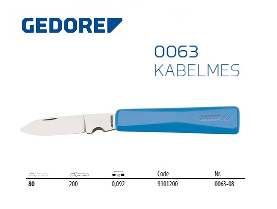 Gedore Kabelmes 200mm