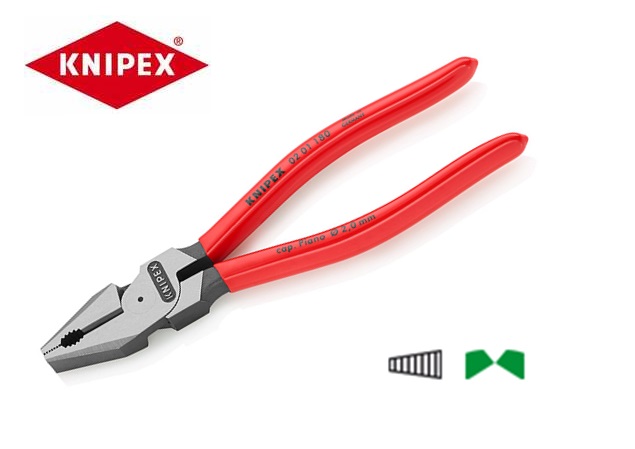 Kracht combinatietang 200mm  chroom Knipex 02 05 200 | DKMTools - DKM Tools