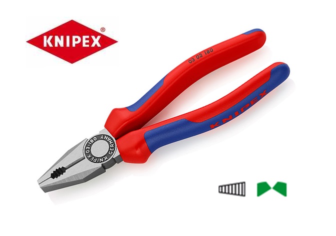 Combinatietang DIN ISO5746 L.140mm m.2-componenten handgrepen chroom Knipex  03 05 140 | DKMTools - DKM Tools