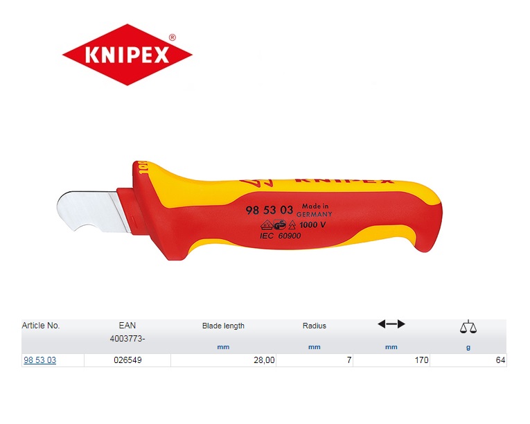 Knipex Ontmantelingsgereedschap 19 - 40 mm | DKMTools - DKM Tools