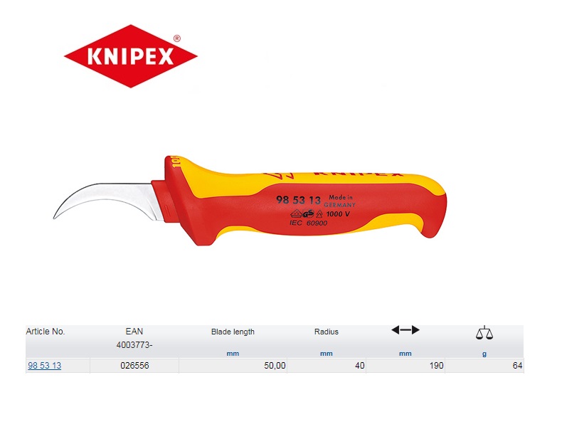 Knipex Ontmantelingsmes VDE 190mm 98 53 13