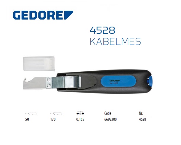 Gedore 4528 Kabelmes 170 mm