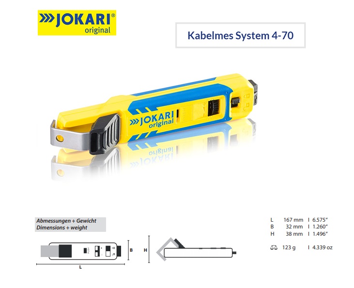 Jokari Kabelmes 4-70 8-28mm