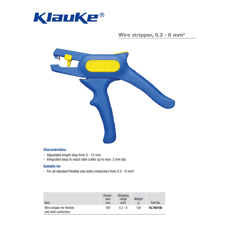 Klauke Striptang 0,5-6,0mm KL760180