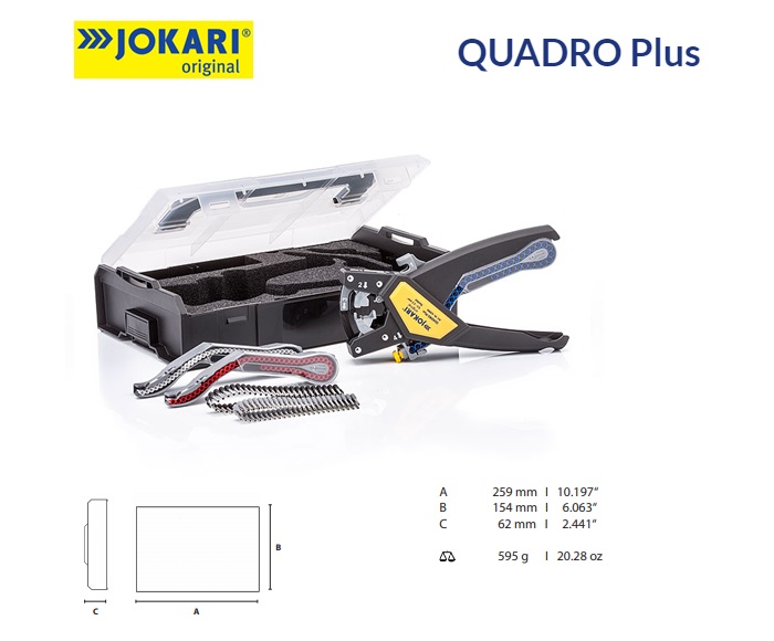 Jokari QUADRO Plus Krimptangset 0.5 tot 2.5 mm² 244 delig