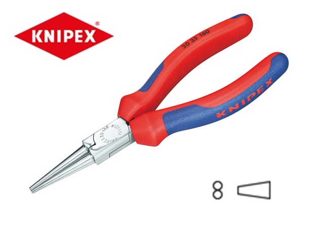 Langbektang met ronde bek 140mm Knipex 30 35 140