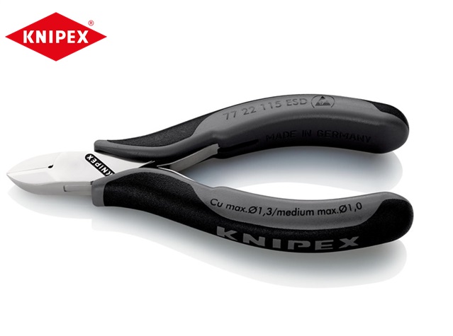 Knipex ESD Elektronica zijsnijders, 115mm