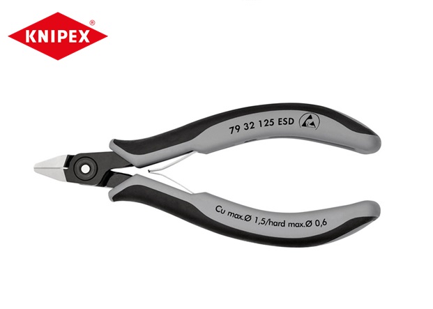 Knipex ESD Precisie-elektronica-zijsnijtang 125 mm