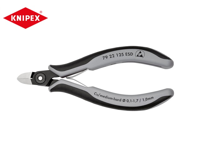 Knipex ESD Precisie-elektronica-zijsnijtang 125 mm