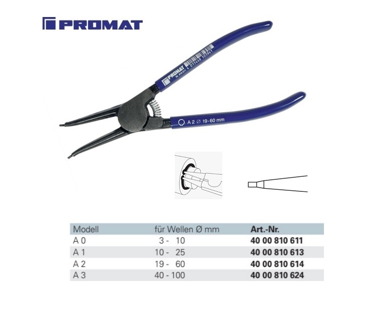 Borgveertang A 2 19-60mm voor buitenringen | DKMTools - DKM Tools