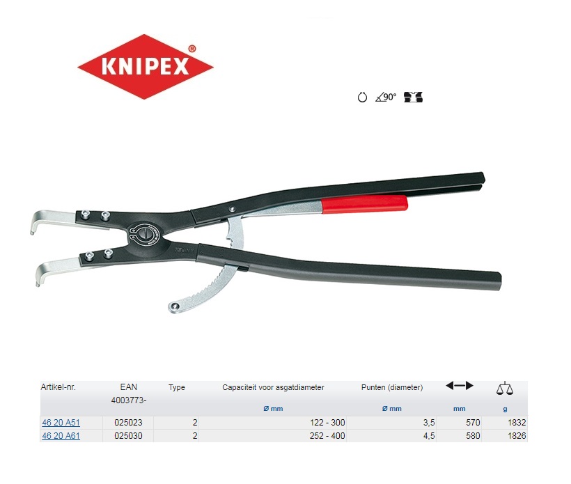 Borgveertang A51 122-300mm | DKMTools - DKM Tools