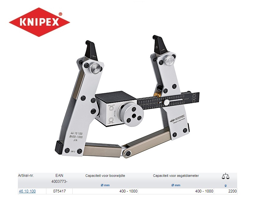Knipex Borgveergereedschap voor binnen- en buitenringen 400-1000