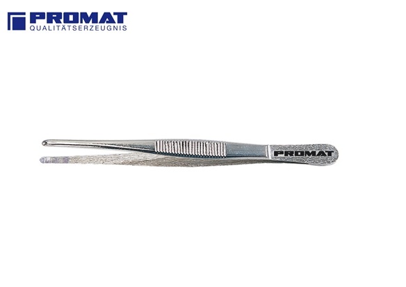 Universele pincet PROMAT, bot, brede punt, vernikkeld, totaal L.300mm | DKMTools - DKM Tools