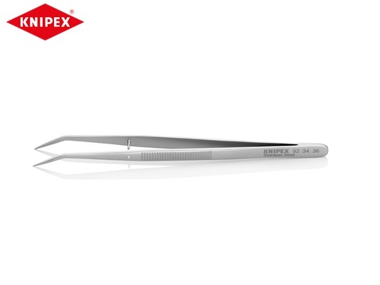 Precisie pincet Knipex vernikkeld L.120mm geleidepen