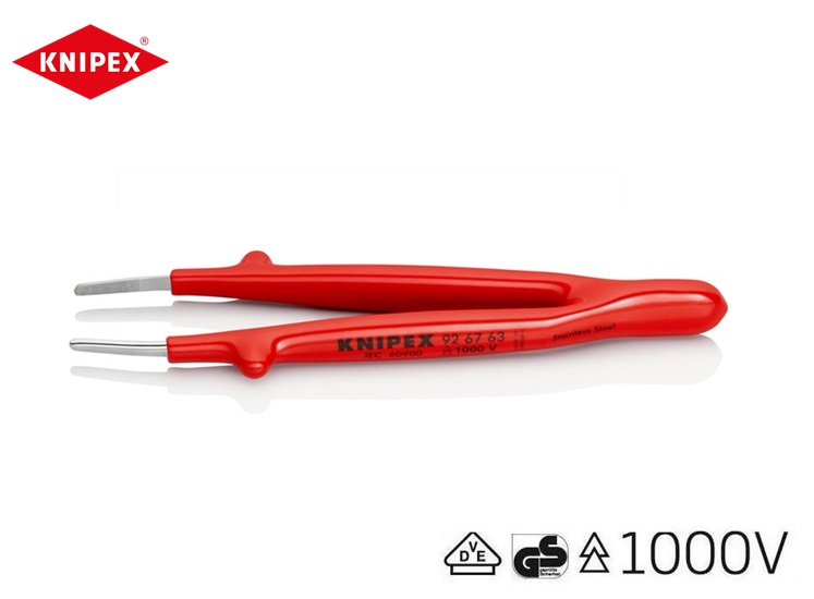 Knipex Precisie-pincet 150 mm hoek van 45 graden, verchroomd | DKMTools - DKM Tools