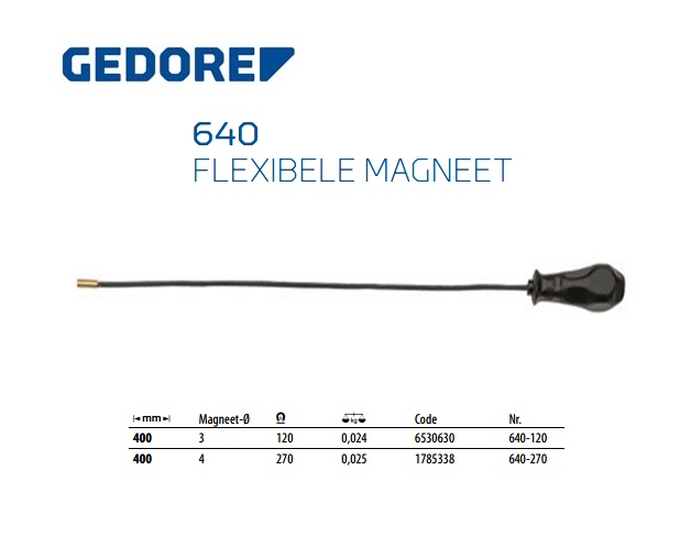 straf bord ik ben gelukkig Flexibele magneet 400 mm, d 5 mm - DKMTools - flexibele magneet