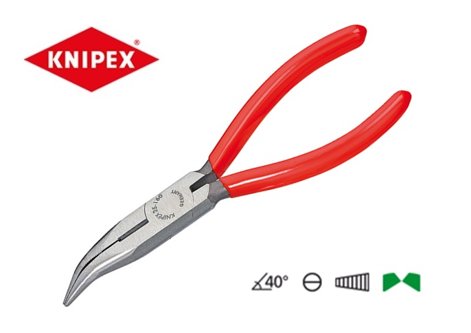 Platspitse tangen met zijsnijder 160mm Knipex 25 21 160