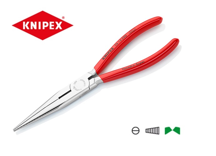 Platspitse tang 200mm verchroomd Knipex 26 13 200