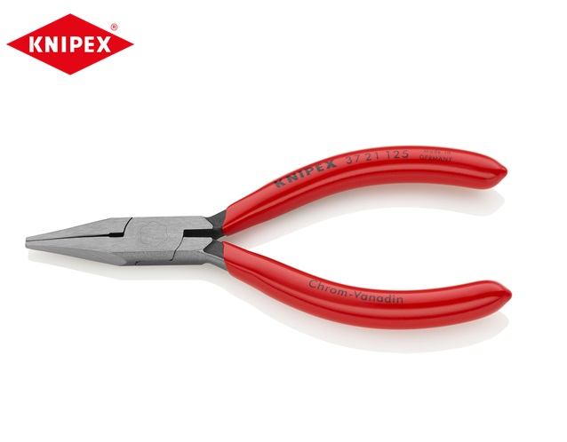 Knipex Grijptang voor fijnmechanica 125mm, Platte puntige bekken