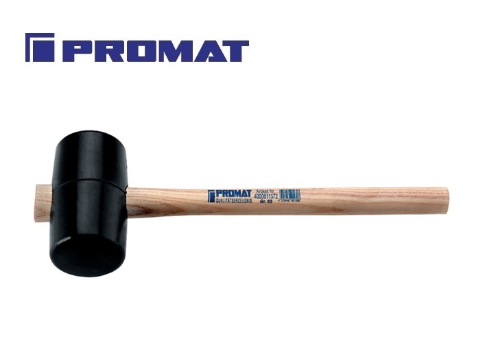Rubberen hamer Gr 1  55x90x320mm DIN 5128 90 shore | DKMTools - DKM Tools