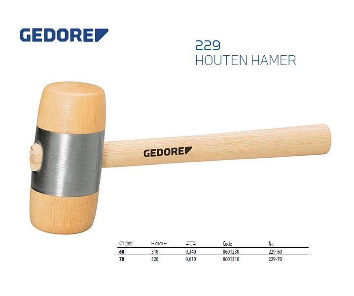 Houten hamer d 60 mm