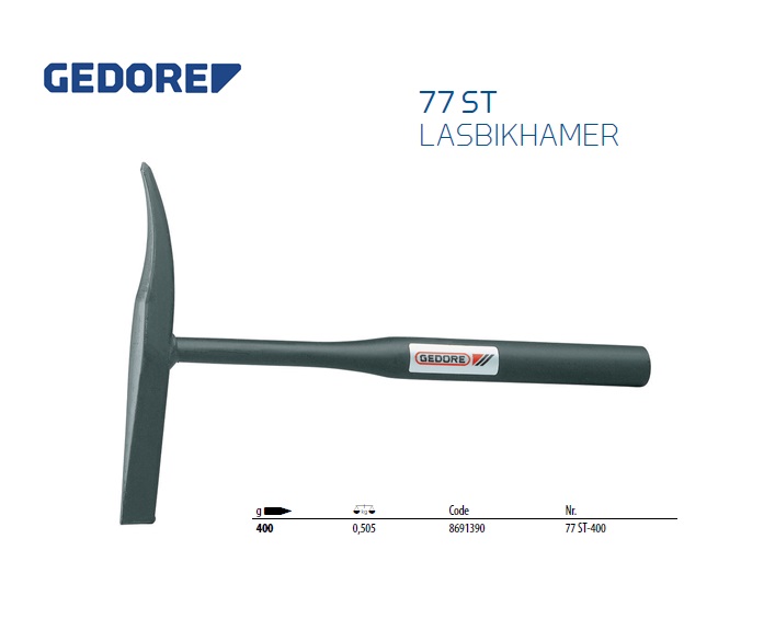 Lasbikhamer met stalen steel 440 g | DKMTools - DKM Tools