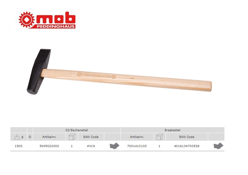 Warmschroot hamer 1500 g | DKMTools - DKM Tools