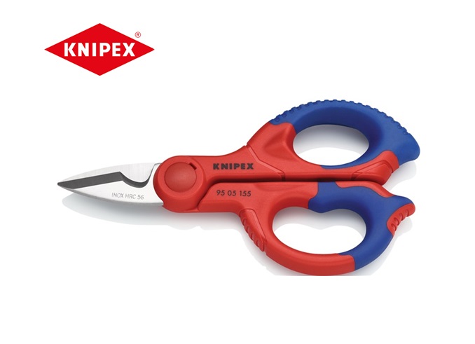 Knipex Elektricienschaar, kabelknipper 155 mm