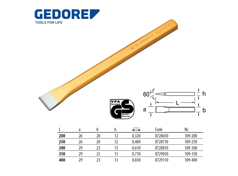 Metselaarsbeitel 300x18x26mm | DKMTools - DKM Tools