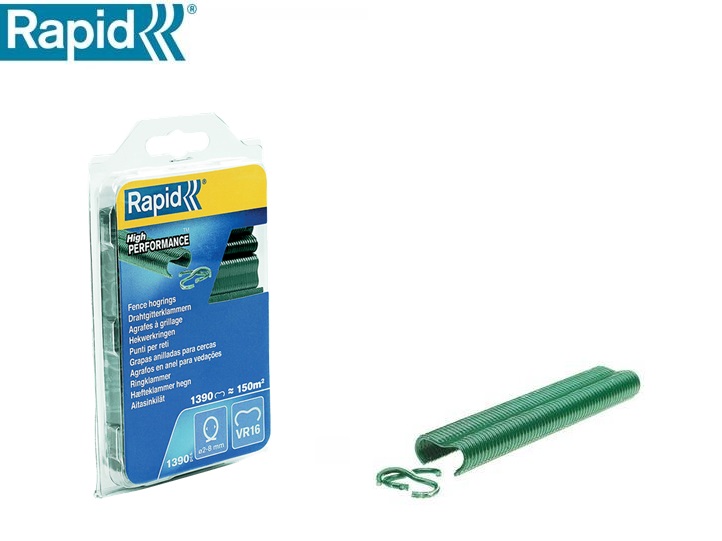 Rapid hogring VR16 groen gecoat 2-8 mm (400 stuks) | DKMTools - DKM Tools