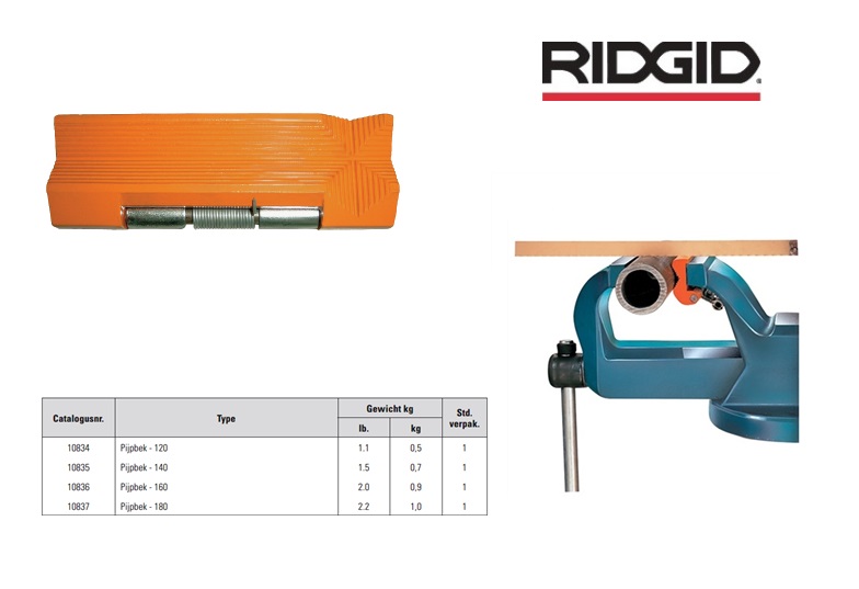 Stalen opzetpijpklauwen Matador 140mm RIDGID 10835