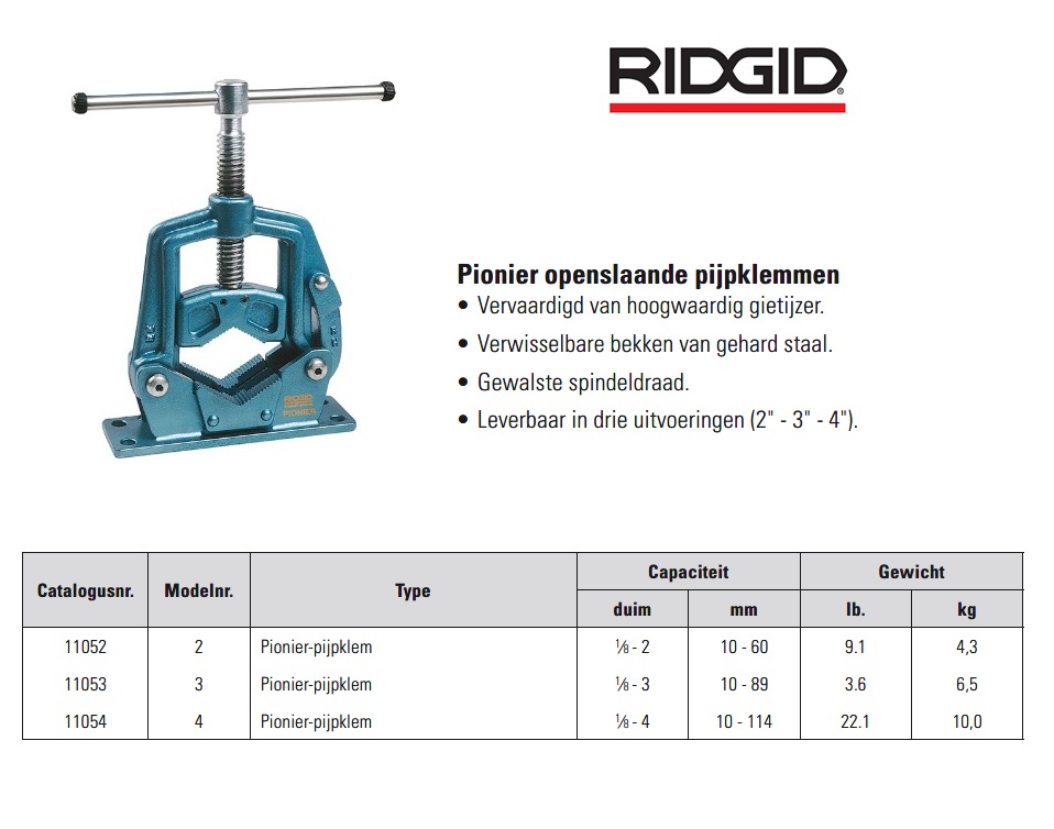 Ridgid Pionier bankschroef 2