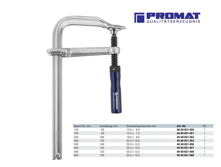 Lijmklem GZ 200x100 mm  met houten greep Promat | DKMTools - DKM Tools