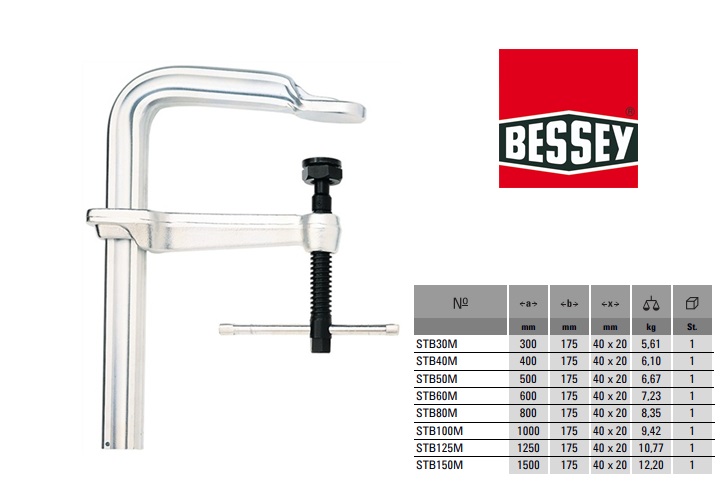 Bessey Staalbouwklem 300x175mm STBM