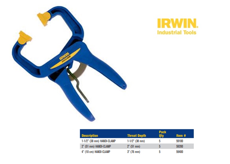 Irwin TP -eenhandssnellijmtang-spreider 75x85mm