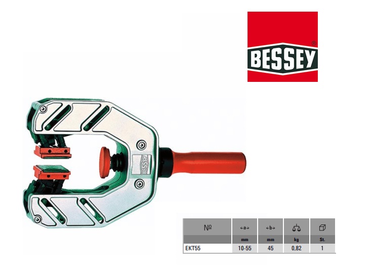 Bessey eenhands-kantenklem EKT 10-55mm